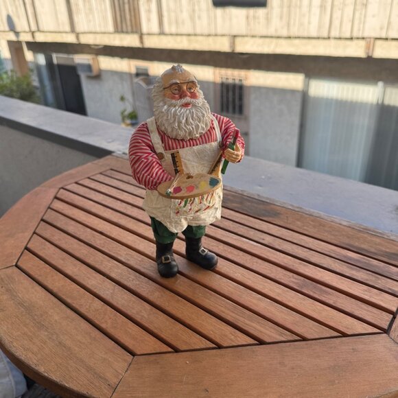 Other - Possible Dreams Clothtique Santa Claus Figurine Holding Painting Palette & Brush